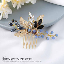 Vakkery Bride Wedding Hair Comb Slides Gold Crystal Headpieces Bridal Hair Accessories for Women and Girls