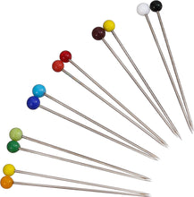 Smukdoo Glass Head Pins,250 Pieces Straight Glass Ball Pins for Dressmaking,Sewing Projects,Crafts,38mm