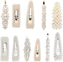 Pearl Hair Clips, 11 Pcs Hair Slides Hair Clips for Women Girls Hair Barrettes Hairpins Headwear for Birthday Party Wedding Daily Wear Hair Accessories 11 Count (Pack of 1)