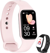 IOWODO Smart Watch for Women, Fitness Tracker with Heart Rate/Blood Oxygen/Sleep Monitor/Custom Dials, 5ATM Waterproof Step Counter Watch with 24 Sport Modes Activity Tracker for iOS Android - Pink