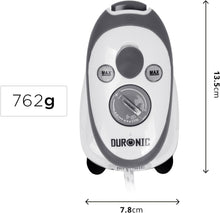 Duronic Travel Steam Iron SI2, Mini Lightweight Compact Iron, Quilting Iron, 50ml Tank, 375W, Variable Heat Settings  Brush, Cup and Pouch Included - for Holiday, Patchwork, Applique, Craft