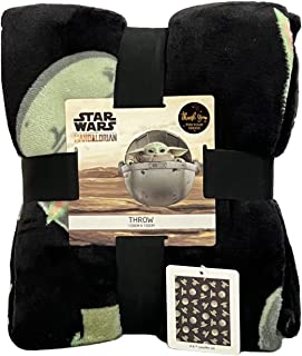 New Star Wars The Mandalorian Soft Fleece Throw Baby Yoda Blanket 120cm X 150cm Primark