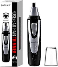 Ear and Nose Hair Trimmer Clipper, 2022 Professional Painless Eyebrow & Facial Hair Trimmer for Men Women, Battery-Operated Trimmer with IPX7 Waterproof, Dual Edge Blades for Easy Cleansing