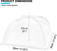 Mesh Food Cover Tent Umbrella, Food Dome, 30cm (11.8") Pop Up Nets Perfect for Protecting Food at Parties, Picnics, BBQs, Outdoors, Reusable and Collapsible (1)