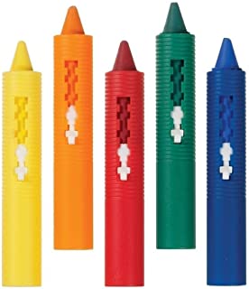 Pack of 6 Baby Bath Crayons 9 x 1.5 cm for Fun in Bath - Non Toxic Bath Toy Age Suitability 3 Years+