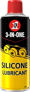 3-IN-ONE Silicone Spray by – 400ml Multi-surface lubrication Reduces friction & wear, Anti-stick release spray Repels dust & dirt Dries rapidly Protects against moisture