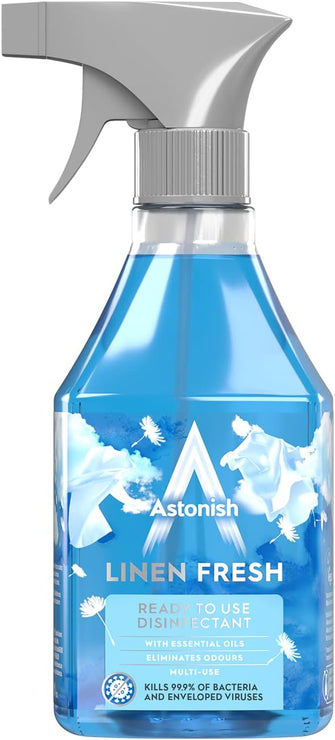 Astonish Linen Fresh Ready To Use Disinfectant Spray 550ml