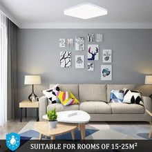 SUNZOS LED Ceiling Light, 36W Daylight White Ceiling Lights, 6500K Kitchen Lights Ceiling, 3240LM Bright Indoor Ceiling Lights for Bedroom, Kitchen, Hallway, Outside Porch and More