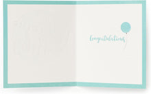 UK Greetings Kindred - Welcome Balloon - Baby Boy Card, Multi, 137mm x 159mm