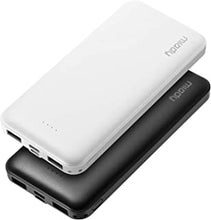 Miady 【2-Pack】 10000mAh Power Bank Portable Charger, 2.4A Dual USB Fast Charging External Battery Pack with USB C Input Compatible with iPhone, Samsung, Huawei, iPad, and More