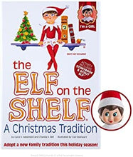 Elf on the Shelf Girl A Christmas Tradition (Scout Elf Girl with Children's Book) (Girl Light Tone Blue Eyes) - Girl Elf on the Shelf Doll with Book