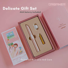 URBANER Electric Eyebrow Trimmer for Women, Small Battery Powered Pen-Shaped Facial Hair Remover, Painless for Face Chin Upper-Lip Neck Peach-Fuzz, MB-052