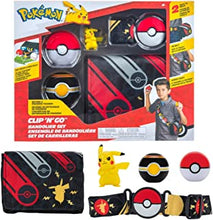 Pokemon PKW0228 Pokémon-Bandolier Set (Poke, Luxury Ball and Pikachu, Belt, Bag) W2, Multi