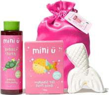 Strawberry Mermaid Gift Set - Bubble Bath & Bath Bomb - Suitable for Kids & Baby from Newborn - Vegan & Cruelty Free