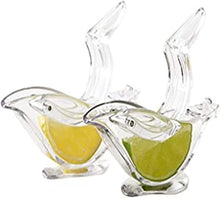 KINUO Manual Lemon Juicer,Acrylic Manual Lemon Slice Squeezer Portable Transparent Fruit Juicer Elegance Bird Shape Hand Juicer for Orange Lemon Lime Pomegranate