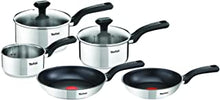 Tefal 5 Piece, Comfort Max, Stainless Steel, Pots and Pans, Induction Set, Silver