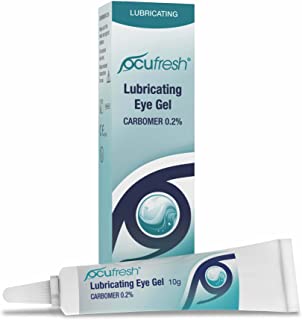 Ocufresh Lubricating Eye Gel - Carbomer 0.2% | Itchy Eye Gel Drops Treatment | Stye Rehydrate Eye Care Ointment for Irritated Itchy Dry Eyes 10g