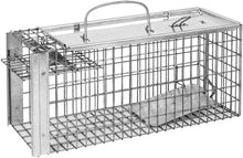 Defenders Rat and Squirrel Cage Trap (Humane, Easy to Bait and Set, Long-Lasting Galvanised Mesh), Silver, STV088, One Size