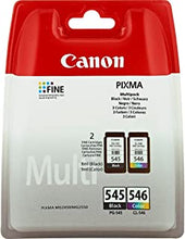 Canon PG-545 / CL-546 Multipack black & colour original ink cartridge for PIXMA MG2450 MG2455 MG2550 MG2555 iP2850 iP2855 MG2950 MG2950S MG2955 MX495 Printers