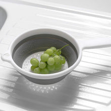 Addis 517522 "Pop & Store Collapsible Food Colander with Handle, White and Grey, 34 x 20 x 3 cm