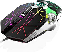 V8 Wired Gaming Mouse, 7 Color LED Rainbow Breathing Backlit, 7 Programmable Buttons, 7 DPI Settings Up to 4000 DPI, Lightweight Ergonomic Optical USB Mice for PC Laptop Computer