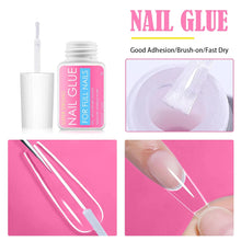 1  8g False Nail Glue Extra Strong,Nail Glue for Nail Repair,False Nail Adhesive for Applying Artificial Nail Tips Manicure,Super Strong False Nail Glue For Acrylic Tips