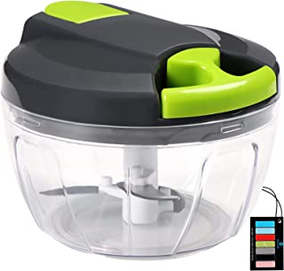 Ourokhome Manual Food Processor Vegetable Chopper, Portable Hand