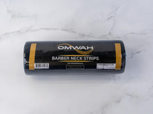 OMWAH Barber Neck Strip 5 Rolls, Barber Accessories Barbershop Salon Supplies, Disposable Stretchy Neck Strip Hair Edge Paper for Haircutting Styling 500 Strips (Black)