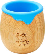 Peppa Pig Toddler Cup for Kids – 150ml Bamboo Cup for Baby with Silicone Liner | Transition Sippy Cup | Snack Cup | Ideal for Baby-Led Weaning | Promotes Drinking and Oral Motor Skills (George Cup)