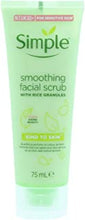 Simple Kind To Skin (Pack Of 2) Smoothing Facial Scrub X 75ml