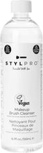 STYLPRO 500ml Unique Formula  Vegan  Makeup Brush Conditioning Cleanser  Makeup Brush Cleaner  Removes Makeup, Dead Skin, Bacteria and Dirt from your Makeup Brushes Free from Alcohol and Parabens