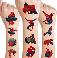 Spider_man Temporary Tattoos for Kids 8 sheets,Spider-Man Birthday Party Supplies Favors Cute Fake Tattoos Stickers for Kids Boys Girls School Rewards Gifts