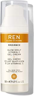 REN Clean Skincare - Glow Daily Vitamin C Gel Cream Moisturizer - Vitamin C Face and Neck Moisturizer for Skin Hydration & Radiance 50 ml