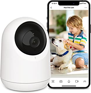 SwitchBot Home Security Camera WiFi - Indoor Camera 1080P HD with 10m Night Vision, 2 Way Audio, 360 Smart Tracking and Privacy Mode, Pet/Kids/Baby Monitor Works with Alexa, Only Support 2.4G WiFi