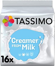 Tassimo Creamer Milk Pods, (Pack of 5, Total 80 Coffee Capsules)