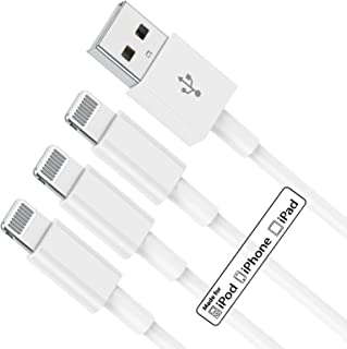 1M iPhone Charger Cable 3Pack, USB to Lightning Cable [ Apple MFi Certified ], 3ft Original iPhone Fast Charging Wire Lead for Apple iPhone 13/12/11/X/8/7/6s/6/5S/mini/Pro Max/SE iPad