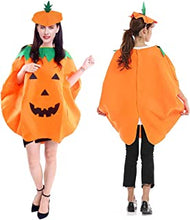 Halloween Pumpkin Costumes - Cute Pumpkin Party Costume Clothes, Halloween Fancy Dress,Cosplay Outfits with Hat for Adult