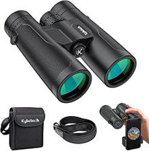 Kylietech Binoculars 12X 42 High Power Binoculars Compact Clear Vision, Waterproof Great for Outdoor Hiking, Shooting, Travelling, Sightseeing, Hunting, Bird Watching, Concerts