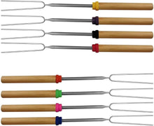 Marshmallow Roasting Sticks ,Marshmallow Sticks Kit Extending Roaster 32 Inch Set of 8 Telescoping Stainless Steel. Smores Skewers & Hot Dog Forks Kids Camping Campfire Fire Pit Accessories.FREE Pouch