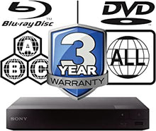 SONY BDP-S3700 smart wifi Multi Region-Free All Zone Blu-ray Player. Blu-ray Zones A, B and C, DVD Regions 1 - 8