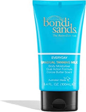 Bondi Sands Everyday Gradual Tanning Milk | Daily Body Lotion Builds a Natural Glow in 1-3 Applications, Enriched with Vitamin E & Aloe Vera, Vegan + Cruelty Free, Cocoa Butter Scent | 100 mL/3.4 Oz