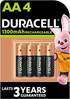 Duracell Battery Rechargeable Accu NiMH 1300 mAh AA Ref 81367177 [Pack 4]