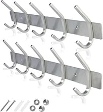 GlazieVault Coat Racks for Wall - Stainless Steel Coat Hooks (2 Pack) - Heavy Duty Coat Hooks Wall Mounted - Wall Hanger Wall Hooks and Clothes Hooks