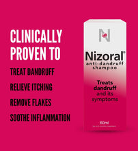 Nizoral Anti-dandruff Shampoo, Treats and Prevents Dandruff, Suitable for Dry Flaky and Itchy Scalp, Contains Ketoconazole - 60ml