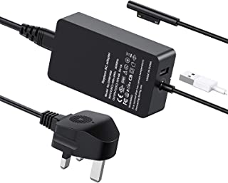 Surface Pro Charger 65W 15V 4A Surface Book Charger Power Supply for Microsoft Surface Pro 3 Pro 4 Pro 5 Pro 6 Pro 7 Pro 8 Pro X Surface Go 1/2 Surface Laptop 1/2/3 Surface Book 1/2 Charger Adapter