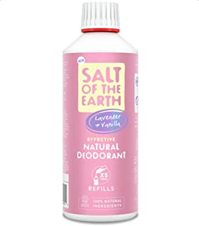 Salt Of the Earth Natural Deodorant Spray Refill, Lavender & Vanilla - Vegan, Long Lasting Protection, Leaping Bunny Approved, Made in the UK - 500 ml