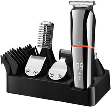 Surker Beard Trimmer for Men Hair Clippers Body Mustache Nose Hair Groomer Cordless Precision Trimmer 6 in 1 Grooming Kit Waterproof USB Rechargeable