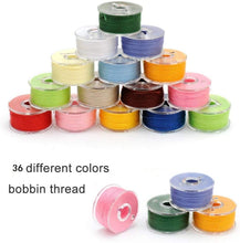 Fire-to-Fire 36Pcs Sewing Machine Bobbin Threads with Storage Case Box, Pre-Wound Bobbins Set for Brother/Babylock/Janome/Elna/Kenmore/Babylock/Singer Sewing MachineAssorted Colors