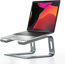 NULAXY Laptop Stand for Desk, Aluminum Laptop Riser, Ventilated Computer Stand Compatible with MacBook Pro/Air, Dell XPS, HP, Lenovo More 10-15.6” Laptops(Grey)