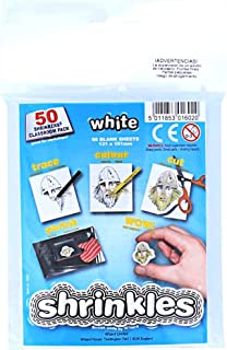 Original Shrinkles, Shrink Art Sheets White Classroom Pack (50 Sheets)